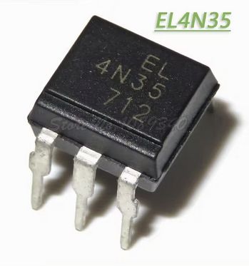 Transoptor 4N35, obudowa DIP 6, komplet 2 sztuk