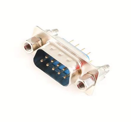 Male DSUB 9 Connector, RS232, for Printing