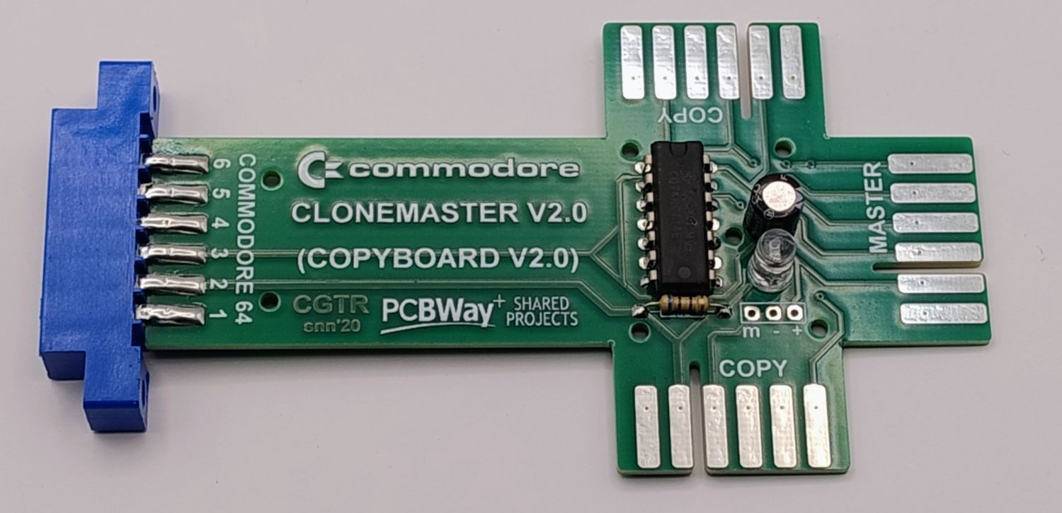 CLONEMASTER V2 (COPYBOARD V2) służy do kopiowania zawartości kaset Commodore 64