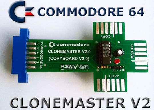 CLONEMASTER V2 (COPYBOARD V2) for copying C64 tapes