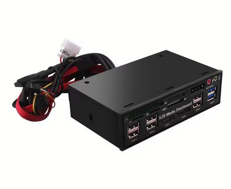 Multifunctional 5.25-inch Bay Media Dash Board Set