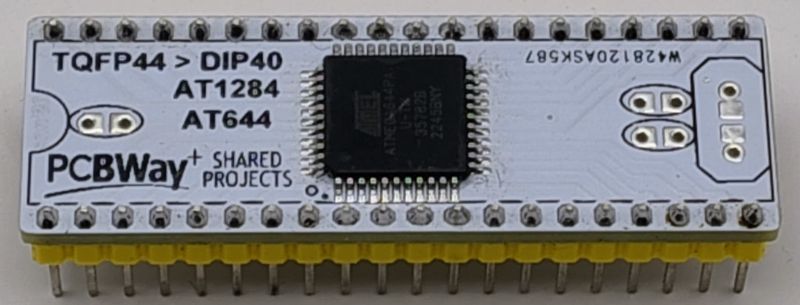 Atmega 644PA na płytce PCB DIP 40
