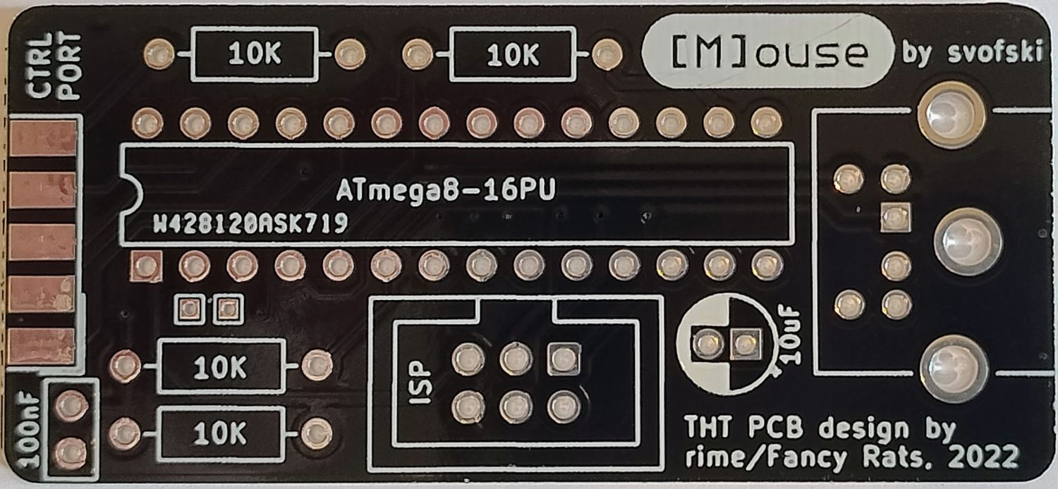 Płytka PCB adaptera PS/2 myszy 1351 Commodore 64/128