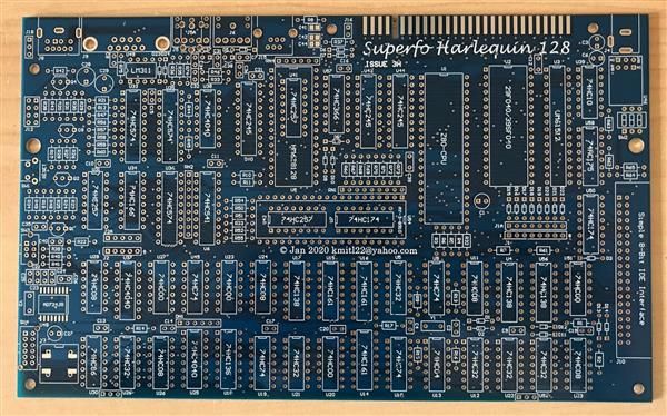 Płytka PCB do klona ZX SPectrum Harlequin 48 ver. 3H
