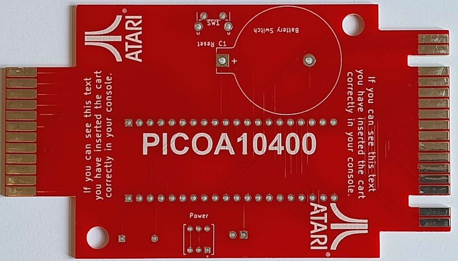 Płytka PCB kartriżda PicoA10400 do Atari 2600/7800