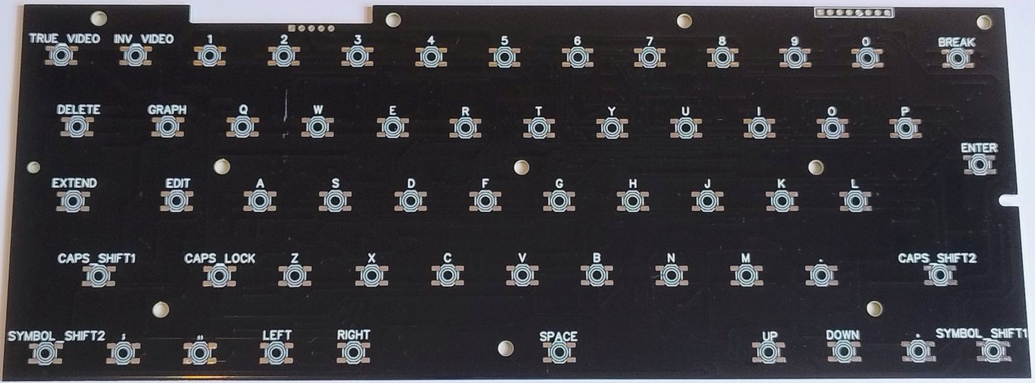 Kompletny kit klawiatury mechanicznej do ZX Spectrum 48+, zamiennik folii