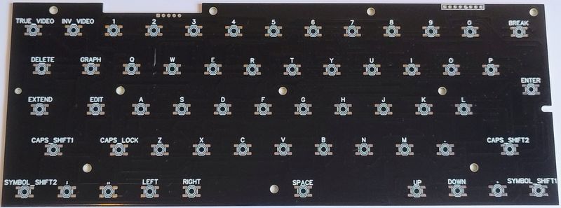 Kompletny kit klawiatury mechanicznej do ZX Spectrum 48+, zamiennik folii
