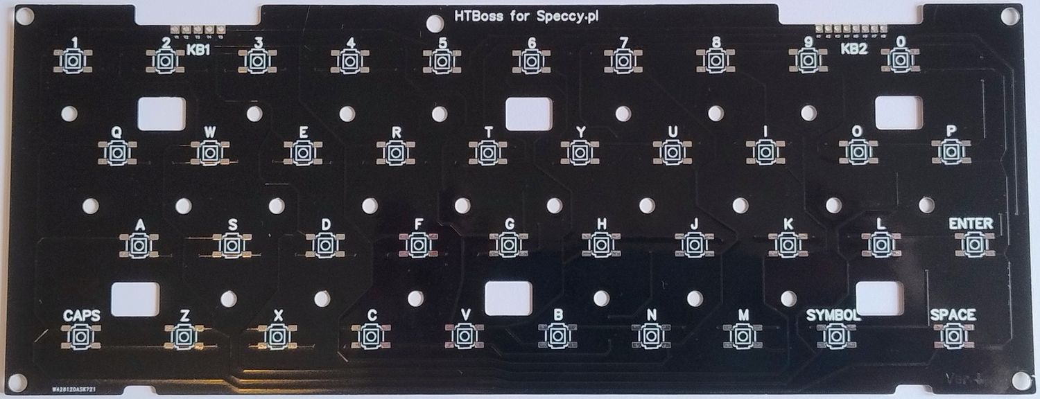 Płytka PCB klawiatury mechanicznej do ZX Spectrum 48+