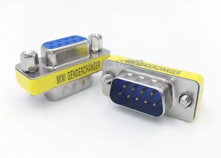 Adapter DSUB 9, RS232, żeńsko-męski