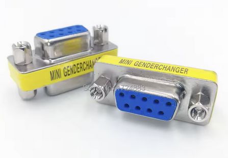 Adapter DSUB 9, RS232, żeńsko-żeński