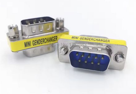 Adapter DSUB 9, RS232, męsko-męski