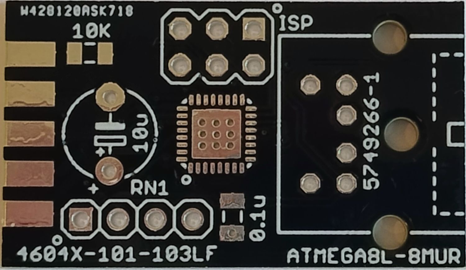 Płytka PCB adaptera PS/2 myszy 1351 Commodore 64/128, SMD