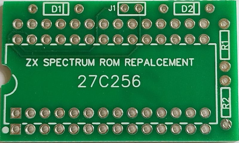 PCB for ROM Memory Adapter in ZX Spectrum, 2 Banks
