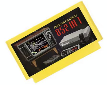 Cartridge 852 in 1 for Famicom/Pegasus console, 60-pin
