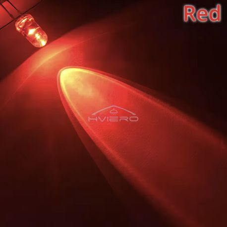 Dioda LED czerwona, przeźroczysta, średnica 5mm, cena za 10 szt.