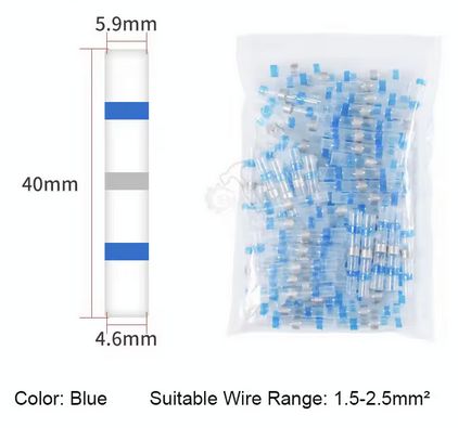 Blue heat-shrink connector, 10 pieces