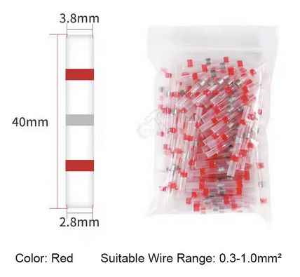 Red heat shrink connector, 10 pieces