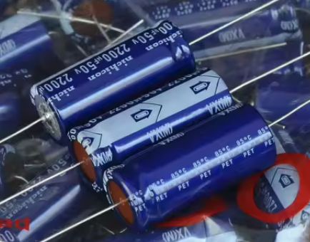 Axial Electrolytic Capacitor NICHICON 2200 uF, 50V