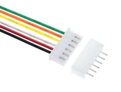 JST XH 2.54mm Single-Sided Connector + Socket, 6 Pin, 200 mm