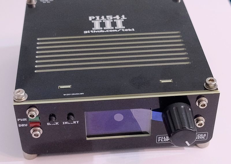 Emulator Pi1541-III Disk Drive 1541 for Commodore, Epyx Fastload, Black