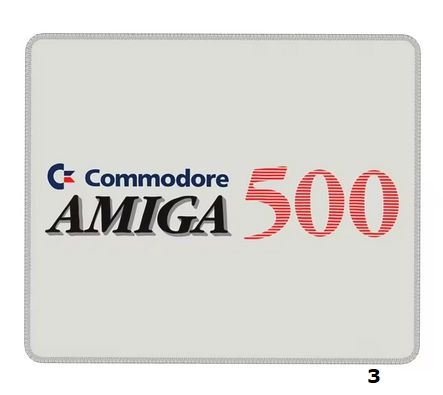 Amiga 500 Mouse Pad, dimensions 300 x 250 x 2 mm