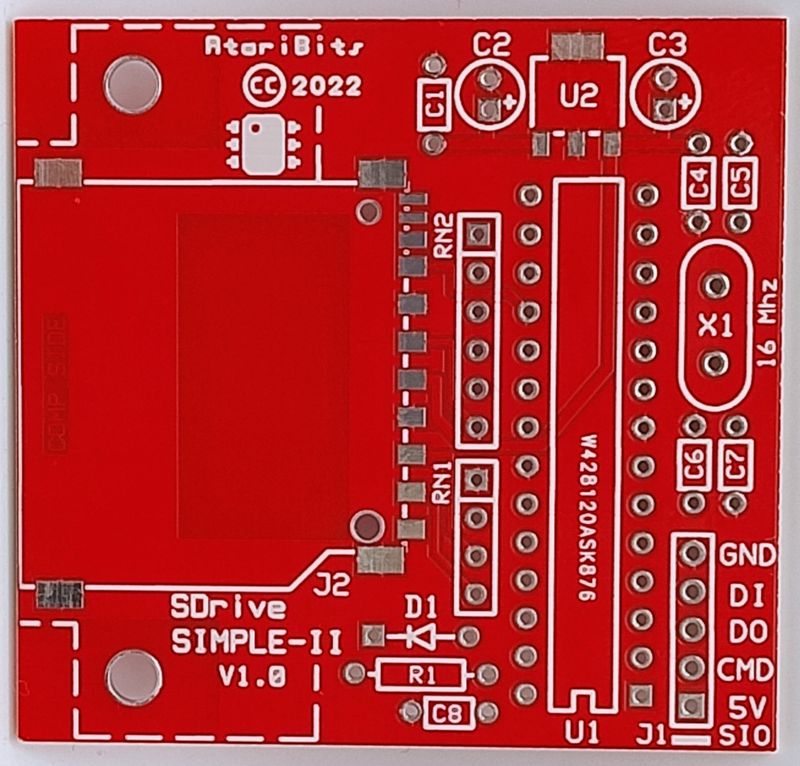 SDrive Simple-II PCB Emulator for Atari