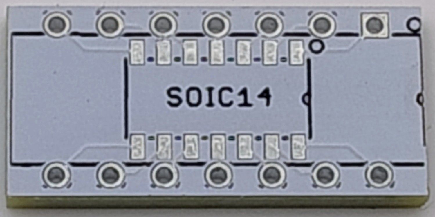 PCB Adapter Board for SMD SOIC 14 to DIP 14