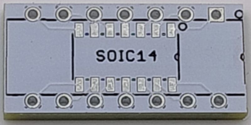 PCB Adapter Board for SMD SOIC 14 to DIP 14