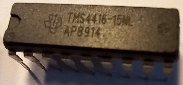 DRAM Memory Type 4416, Organization 16k x 4