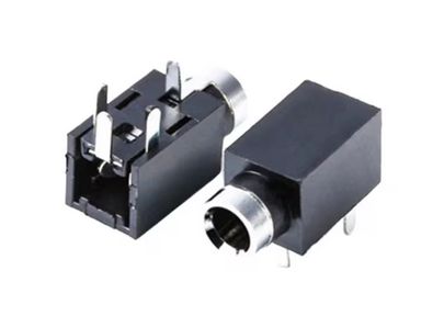 PJ-210B Headphone Jack, stereo with disconnect contact, 2.5mm.