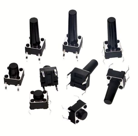 TACT Microswitch 6x6x10 mm, 10 pieces