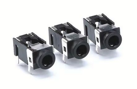 PJ-322 audio jack, 4-pin, for PCB