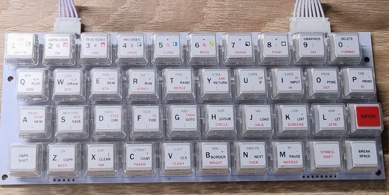 White Sticker (Foil) for ZX Spectrum Keyboard