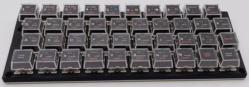 Black Sticker (Foil) for ZX Spectrum Keyboard