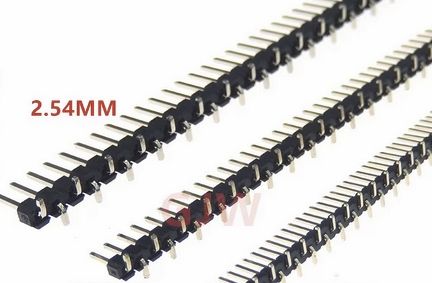 Male Header 1x40 Pin, SMD Mounting, 2.54mm Pitch