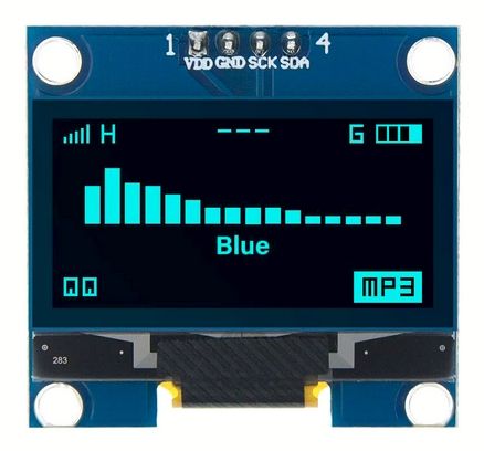 1.3-inch OLED Display, 128x64 px, SH1106, blue