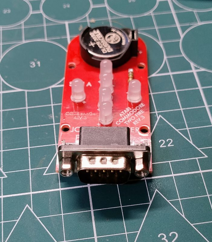 Joystick Tester for Commodore/Atari, Assembled Circuit