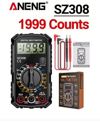 Multimeter ANENG-SZ308, black color
