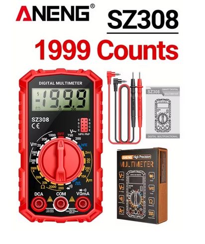Multimeter ANENG-SZ308, red color