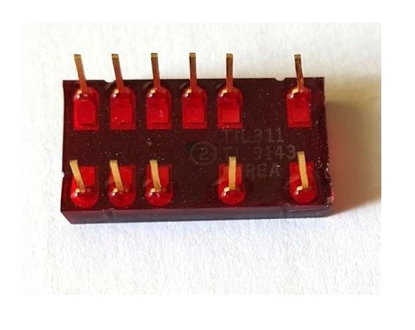 TIL311 LED is a hexadecimal display controlled by 4 bits