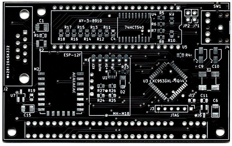 PCB board for the KAYaX project for ZX Spectrum