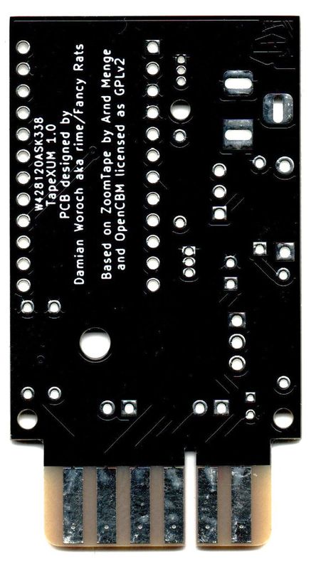 PCB board for the TapeXUM 1541, Commodore project