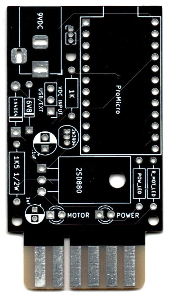 PCB board for the TapeXUM 1541, Commodore project