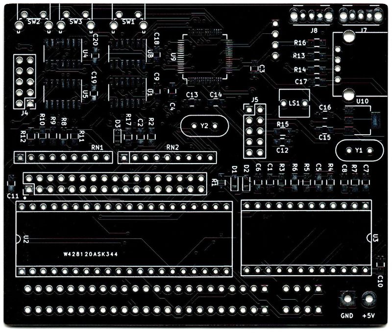 PCB for Floppy Disk Interface Project for ZX Spectrum +2A (black)