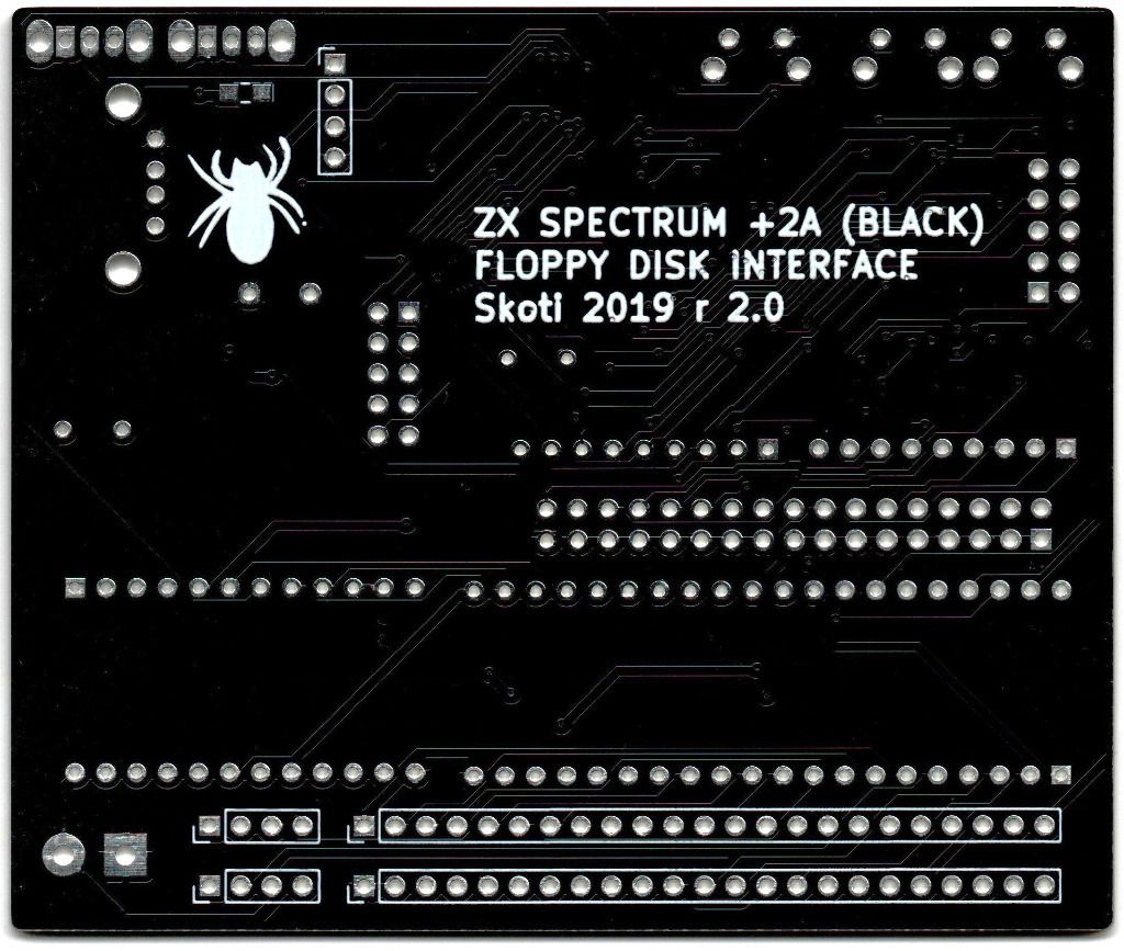 PCB for Floppy Disk Interface Project for ZX Spectrum +2A (black)