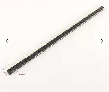 Precision Female Header 1x40 - 2.54mm, Tinned