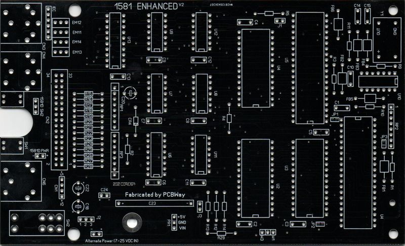 PCB board for 3.5-inch disk drive, model 1581 for Commodore