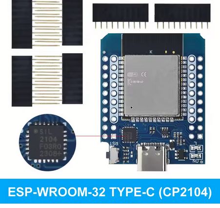 Microcontroller Wemos Mini D1 ESP-32S CP2104, USB-C