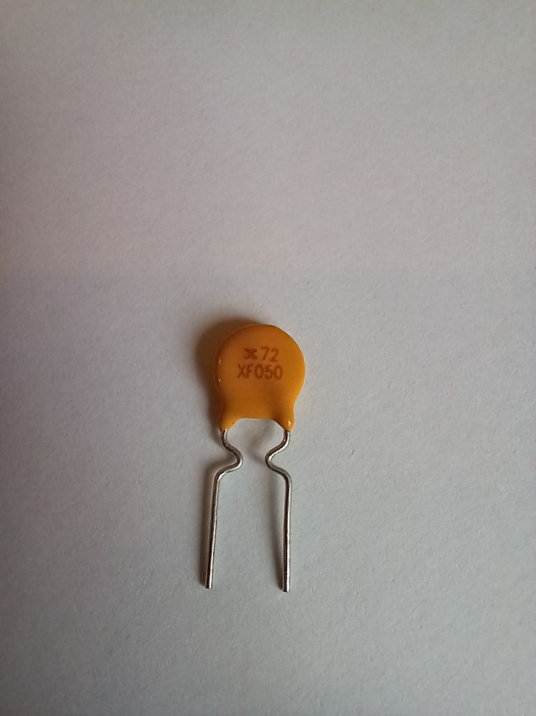 Polymer Fuse RXEF050, 0.5A, 72V reusable