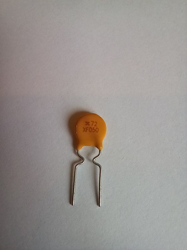 Polymer Fuse RXEF050, 0.5A, 72V reusable